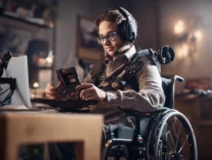 Handicap et accès aux jeux vidéo - image générée par IA